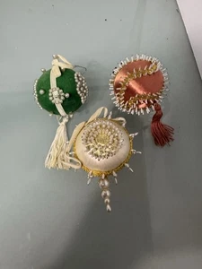 Vintage Christmas ornament lot fancy - Picture 1 of 11
