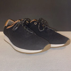 Women’s Paul Green Comfort Sneakers Size 5 Black & Brown Merino Wool - Picture 1 of 7