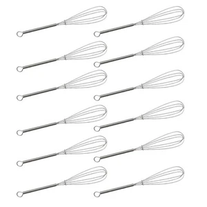 (Pack of 12) 7 inch Stainless Steel Whisk for Cooking, Blending, Whisking, Be... - Picture 1 of 6