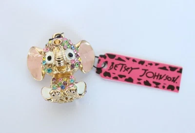 Pingente de colar Betsey Johnson elefante antropomórfico SEM CORRENTE - Imagem 1 de 2