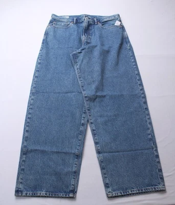 Gap Men's No Stretch Tapered Leg Baggy Denim Jeans EH6 Medium Wash Size 33 NWT - Image 1 of 4
