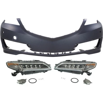 Headlight Kit For 2015-2017 Acura TLX LH and RH Clear Lens LED with Park Assist Foto 1 de 4