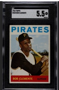 ROBERTO CLEMENTE 1964 TOPPS SGC 5.5 ! *FRESHLY GRADED ! *DEAD DEAD CENTERED ! - Picture 1 of 2