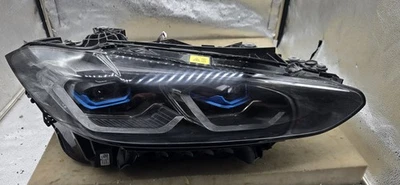 Farol laser 2021-2024 BMW M4 ACABAMENTO CROMADO lado direito passageiro usado fabricante de equipamento original - Imagem 1 de 4