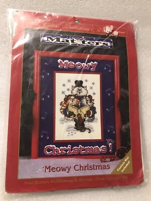 Kit de punto de cruz contado True Colors Publishing 'Meowy Christmas' SRK70807 Foto 1 de 4