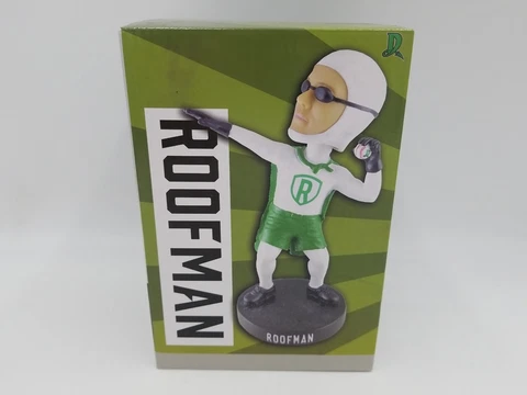 Dayton Dragons Bobblehead 2022 ROOFMAN, for Season Ticket Holders, New in Box Cover