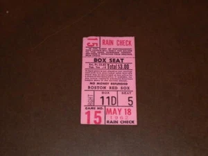 1962 BOSTON RED SOX BASEBALL TICKET STUB VS LOS ANGELES ANGELS YAZ 2-5 - Picture 1 of 2
