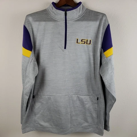 LSU Tigers XXL Quarter Zip Pullover Fleece Jacket Cover