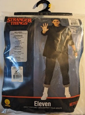 Disfraz de Halloween Stranger Things Eleven para Adulto Talla Pequeña 3 piezas - NUEVO Foto 1 de 4