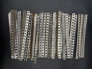 (60) 17 HOLE 8.5" STRIPS, ERECTOR PARTS, USED - Picture 1 of 3