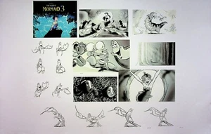 The Little Mermaid Ariel's Beginning Production Film Storyboard Thumbnail Page - Picture 1 of 2
