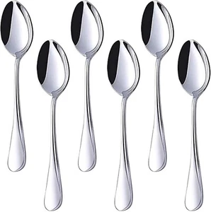 6er Set Teelöffel - Echt Edelstahl - Brandneu - Kostenloser Versand - Bild 1 von 7