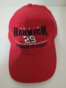 Kevin Harvick 2001 Rookie Of The Year 29 Nascar Red Adjustable Hat - Picture 1 of 11
