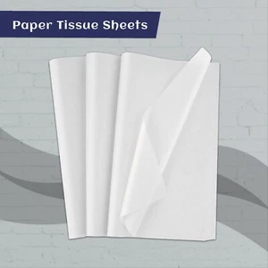 White Tissue Paper 17GSM Gift Wrapping Paper Sheets Quality Acid Free Packaging - Picture 1 of 8