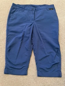 Jack Wolfskin Pantaloni da Escursionismo Donna Capri - Blu - Protezione UV - Taglia S (6223) - Foto 1 di 6