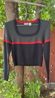 Vintage 90s Evolution Not Revolution Sweater Y2K Skate Surf Delias Rave Blogger - Image 1 of 4