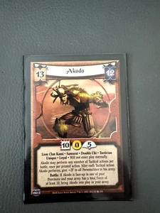 Akodo | Personality Lion Kami | Legend of Five Rings L5R Dawn of the Empire |NM - Picture 1 of 2