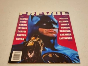 Vintage PREVUE Movie Magazine - Aug/Sept 1992 - Michael Keaton Batman - Imagen 1 de 4