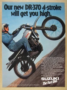 Suzuki DR370 DR-370 1978 motocicleta foto vintage anuncio impreso - Imagen 1 de 1