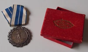DENMARK. 1929. Old Silver SPORT MEDAL. TO IDENTIFY. 35 mm - Picture 1 of 8