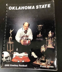Guía de prensa de fútbol americano estatal OSU Oklahoma 1988 vintage Barry Sanders - Imagen 1 de 4