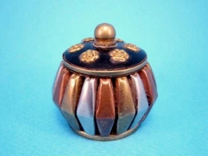 VINTAGE MULTI METALL SCHMUCKKÄSTCHEN, TOLLE FORM!!! - Bild 1 von 6