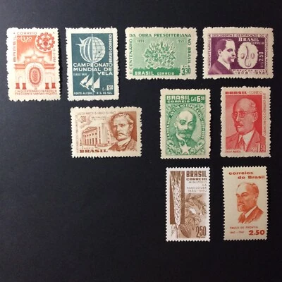 BroadviewStamps Brazil #898, 900, 902-06, 909-10.  MH F-VF. - Image 1 of 2