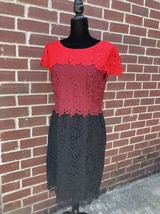 Antonio Melani Women’s Dress Lace Size 8 Short Sleeves Sheath [B2] - Picture 1 of 7