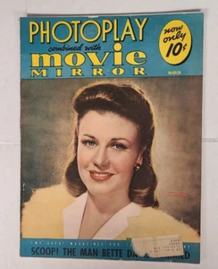 PHOTOPLAY Mag. - 3/1941 - w/ Ginger Rogers, Bette Davis - Picture 1 of 8