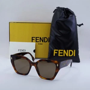 Fendi FE40070I 53H Shiny Havana/Brown Polarized 54-20-145 Sunglasses New Auth... - Picture 1 of 6