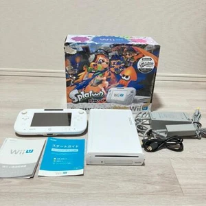 Nintendo Wii U Splatoon Set 32GB & GamePad Cables w/Box Limited Edition - Picture 1 of 18