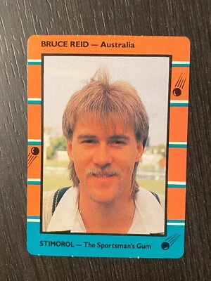 1988/89 Stimoral Scanlens Cricket #16 Bruce Reid Australia - image 1 of 2
