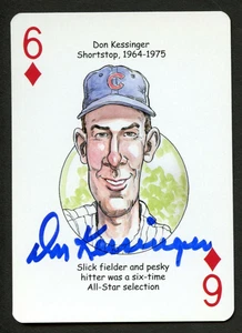 Don Kessinger signed autograph auto Chicago Cubs Playing Card - Picture 1 of 2