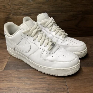 Nike Air Force 1 '07 Low Men’s Triple White Mens Size 12 CW2288-111 - Picture 1 of 15