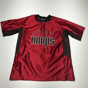 Nike Jersey Top Boys Size M (10-12) "Hoops" Applique Front Short Sleeve Red - Picture 1 of 12