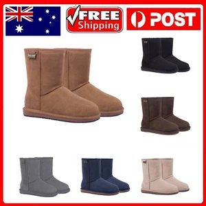 UGG Premium Sheepskin Short Classic Boots Water Resistance Non-Slip Women's Mens - Picture 1 of 30