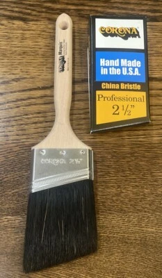 "Corona Marquis 2,5"" - China negra - cepillo de pintura angular" Foto 1 de 2