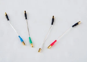 DH Labs Silver HS‐1 Pure Silver Headshell Leads Set of 4 - Picture 1 of 3