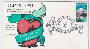 TurtlesTradingPost- Spokane, WA 1989- Washington Centennial TOPEX Pictorial - Picture 1 of 1