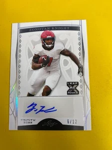 DA76310 2022 Leaf Trinity Silver Spectrum #BAZK1 Zonovan Knight RC AUTO #6/12 - Picture 1 of 2