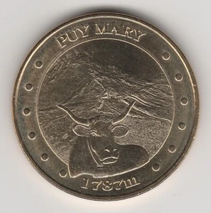 A 2011 TOKEN MEDAILLE MONNAIE DE PARIS -- 15 400 N°3 PUY MARY 1787 M / KUH  - Bild 1 von 2