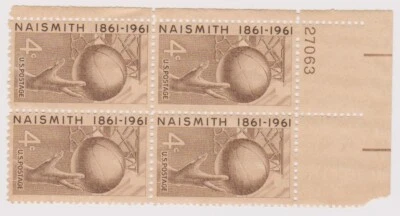 Scott # 1189 " Basketball " Invented by James Naismith Block Of 4 stamps - Image 1 of 2