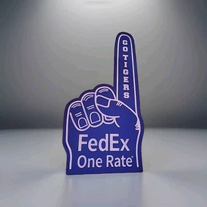 Memphis Tigers Spirit Finger Team Ultra Thin Foam Blue Hand 18" FedEx Sponsor - Picture 1 of 9