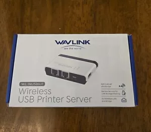 WAVLINK USB Wireless Printer Server WL-NU516U1 New - Picture 1 of 10