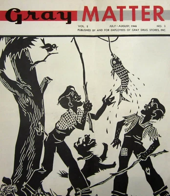 Fotos de colección gris de la revista de empleados de Cleveland OH publicidad de farmacia 1946 Foto 1 de 4