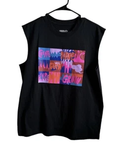 Womens Black Muscle T-Shirt Size M, Black History Month, Colorful Image - Picture 1 of 7