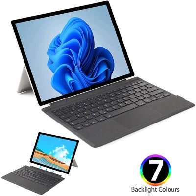 TECHGEAR Surface Keyboard for Microsoft Surface Pro 7 6 5 4 3 BackLit Keyboard Cover