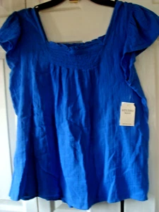 Damen Studio West Top blau Größe Medium neu mit Etikett - Bild 1 von 2