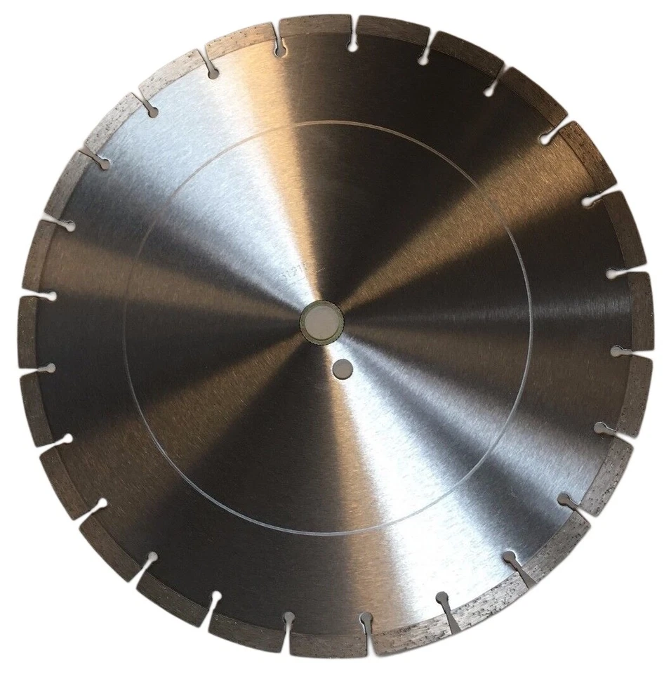 Hoja de sierra segmentada de corte seco o húmedo de 14 pulgadas para hormigón y ladrillo/cuerda de 1" Foto 1 de 1