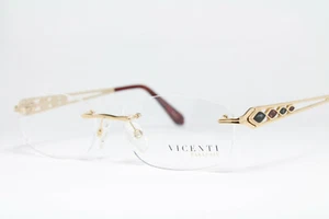 VICENTI Exklusiv 122923 Brille Eyeglasses Bril Glasögon Randlos Rimless Schmuck - Picture 1 of 6